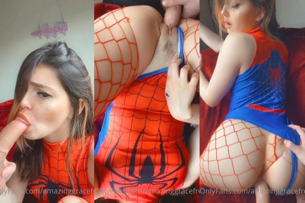 AMAZING GRACE SPIDER GIRL POV BLOWJOB FUCK Onlyfans Leaked Video