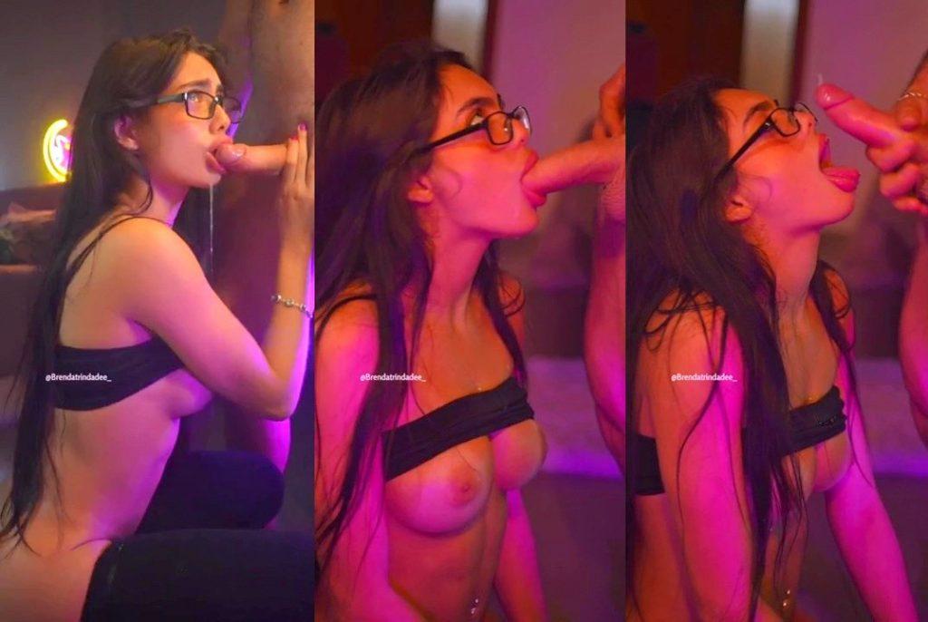 BRENDA TRINDADE POV QUICK SLOPPY BLOWJOB & FACIAL VIDEO