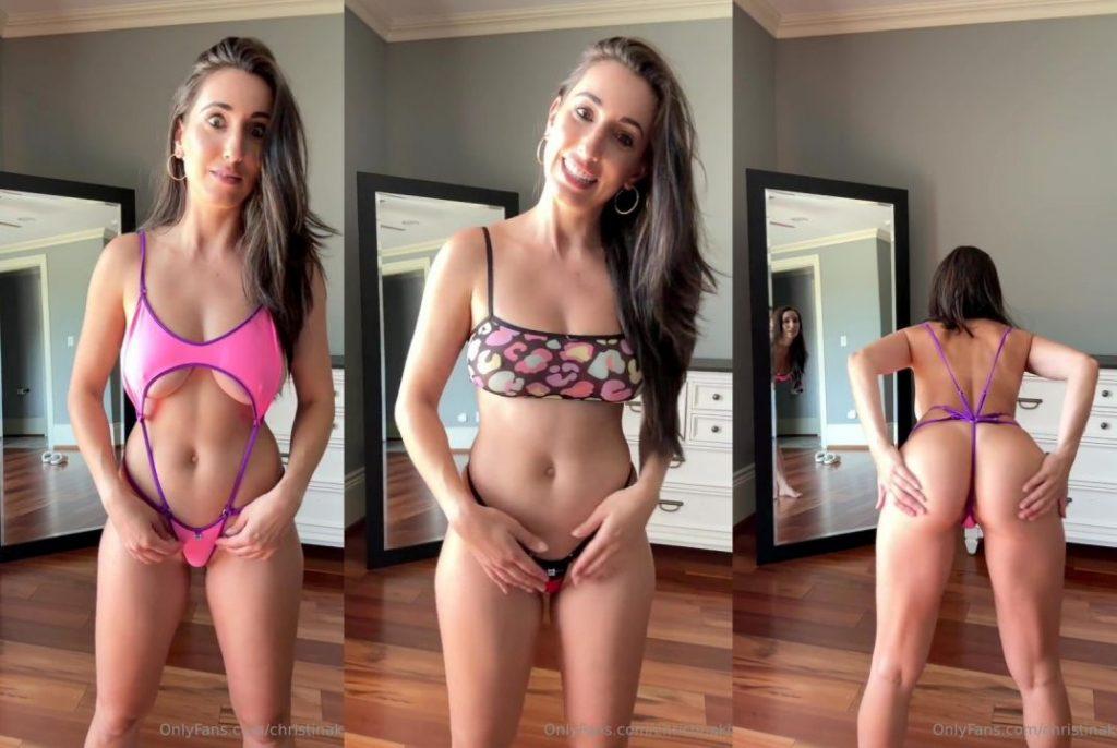 CHRISTINA KHALIL SWIMWEAR MICRO BIKINI PPV Onlyfans Leaked Video
