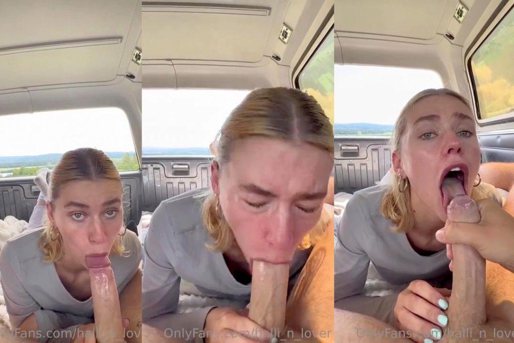 HALLI_N_LOVER DEEPTHROAT BLOWJOB TEARS Onlyfans Leaked Video