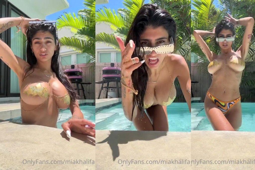 MIA KHALIFA SWIMMING POOL TEASE Onlyfans Leaked Video