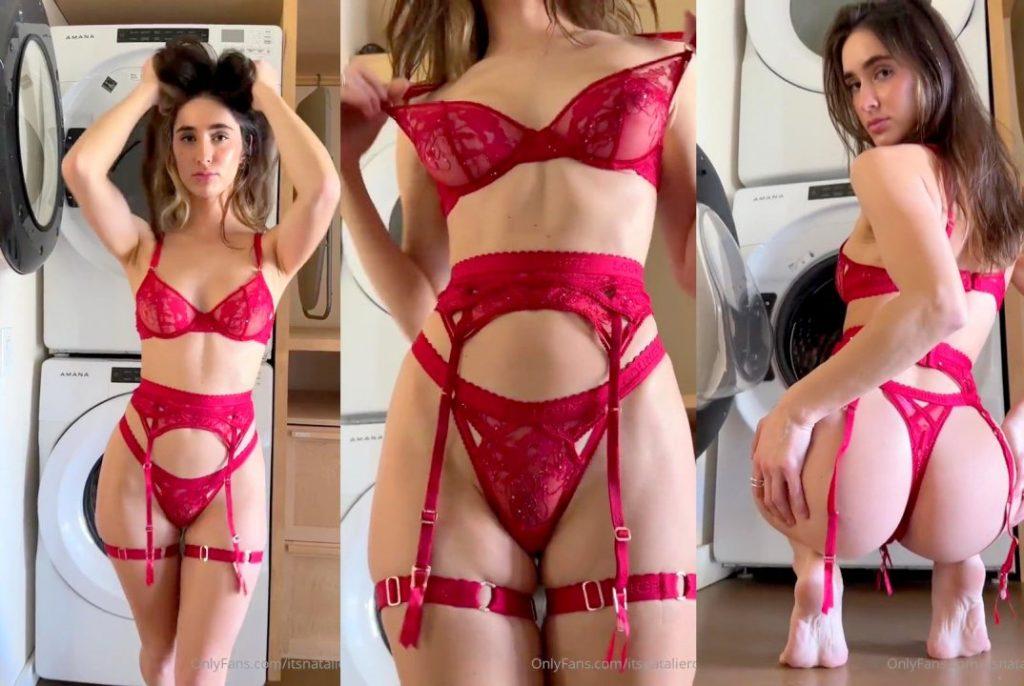 NATALIE ROUSH NUDE LAUNDRY DAY LINGERIE PPV Onlyfans Leaked Video