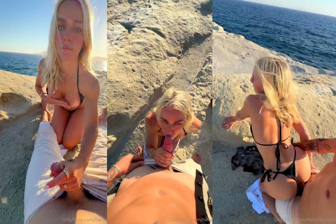 Rebecca Mcleod Beach Blowjob Sex Ppv Onlyfans Leaked Video