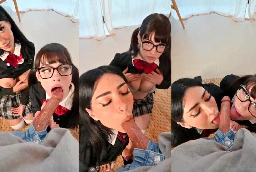Soogsx Schoolgirl Double Blowjob Pov Onlyfans Leaked Video