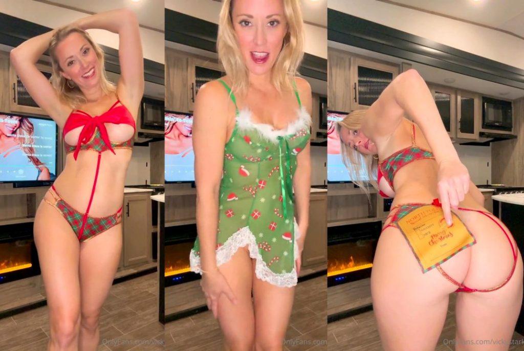 VICKY STARK CHRISTMAS LINGERIE HAUL PPV Onlyfans Leaked Video